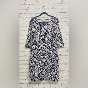 Boden Jessi Dress in Blue Floral Print